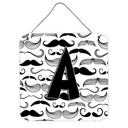 Carolines Treasures Letter A Moustache Initial Wall and Door Hanging Prints CJ2009-ADS66